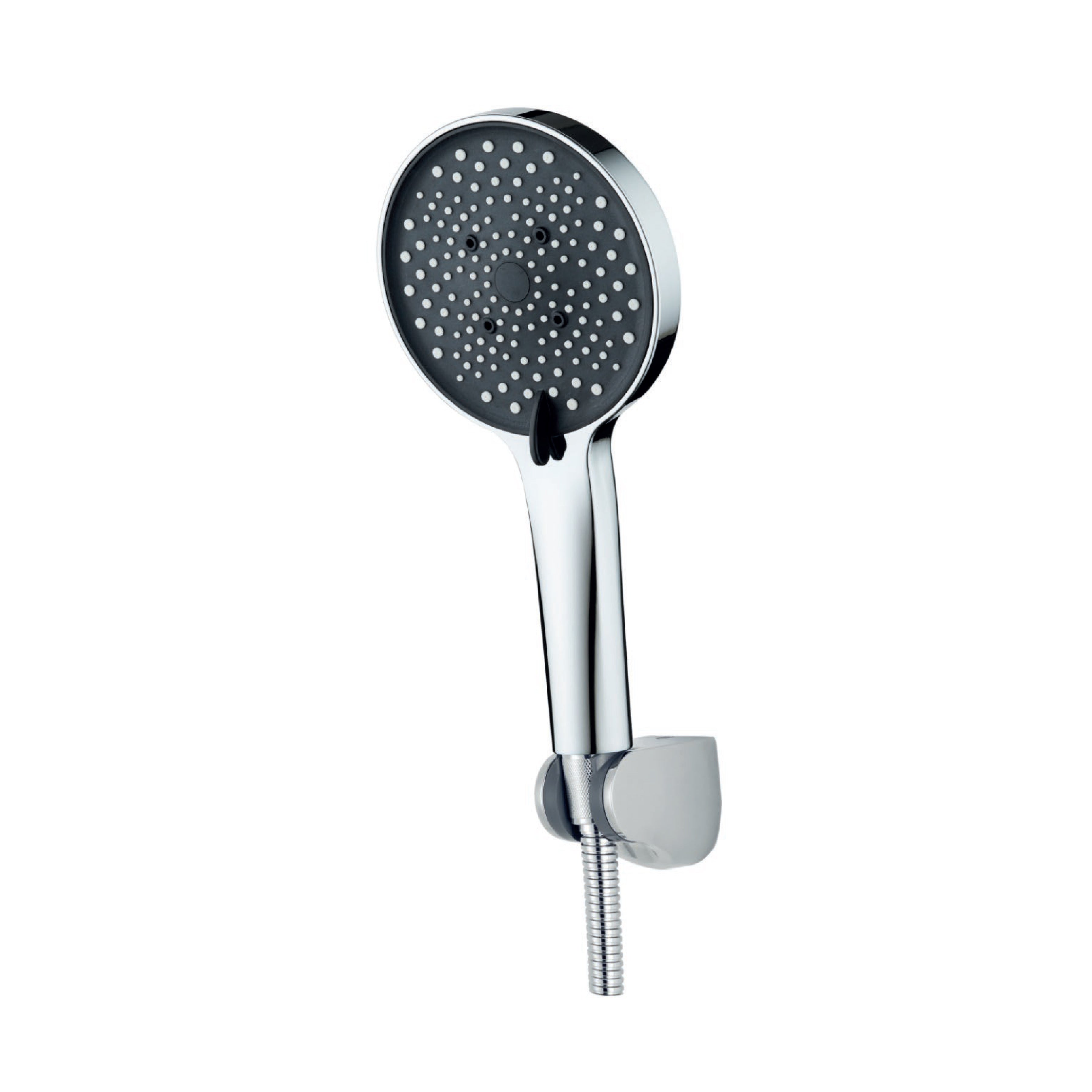 Cabeza de Ducha Teléfono Madrid SH-2715 Cromado & Black-Fratelli